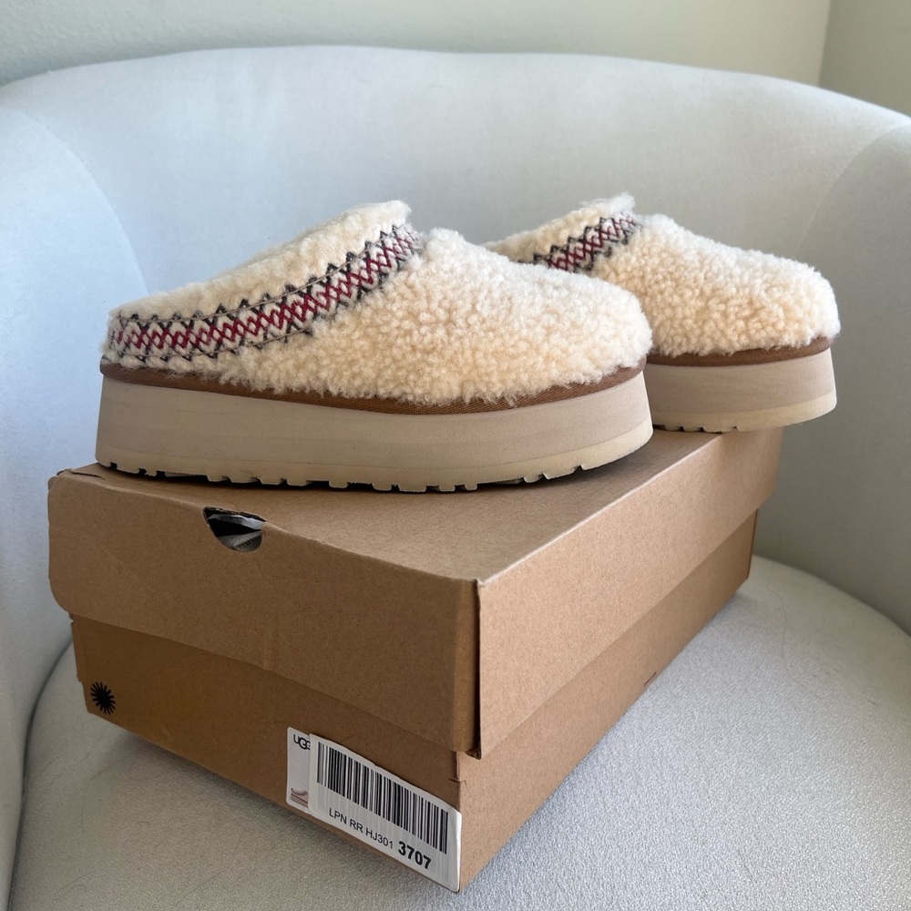 UGG Tazz Slipper Heritage Braid Natural Size 5